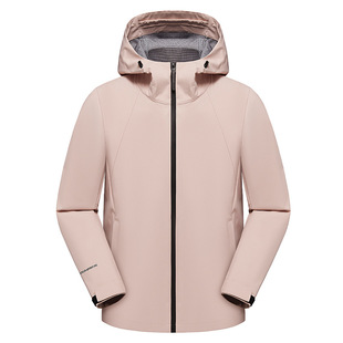 2025 Spring Outdoor Casual Windproof Waterproof Wear-Resistant Hooded Jacket Hard Shell 2 Open Style Factory Direct Sales Wholesale