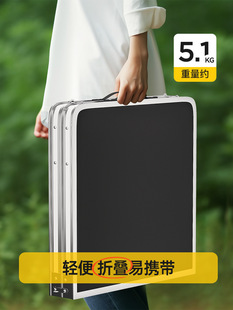 J ^ Folding Table Stall Table Outdoor Portable Camping Picnic Night Market Stall Work Table and Chair Lifting and Folding