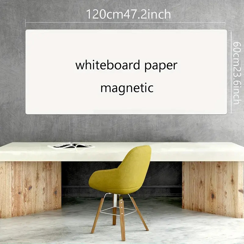 Magnetic Large Whiteboard Fridge Sticker Whiteboard Wall Sticker School Writing Whiteboard Amazon Cross-Border Bestseller 24*36''