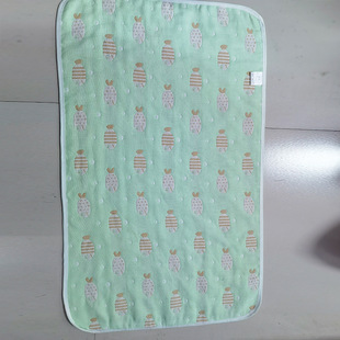Six-Layer Gauze Pure Cotton Pillow Towel Adult Children Thickened Sweat-Absorbing Pure Cotton Cartoon Pillow Cover Towel Household Couple Pillow Towel
