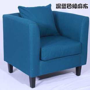 Wholesale simple leather cloth clear bar deck retro single double three four-person sofa coffee shop small apartment studio break