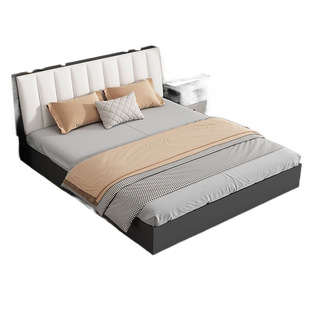Zhizhuang Plate Bed 1.5 m Home Master Bedroom Big Bed Soft Bag Double 1.8x 2m Rental Room Bed Single Bed 1.2m