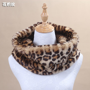 Autumn and Winter Thickened Scarf Warm Imitation Fur Imitation Rex Rabbit Fur Artificial Wool Scarf Scarf Set New Style for Men and Women Couple
