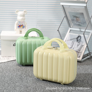 14 Inch Cartoon Mini Suitcase Cosmetic Case Luggage Accompanying Gift Password Suitcase Storage Box Creative small size