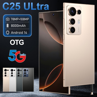 Трансграничный смартфон C25 Ultra AliExpress Горячая продажа 16 1T Супер большой экран для электронной коммерции Wish креветки кожи OZON