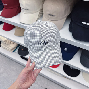 Wholesale South Korea 2025 new Korean ins contrast check baseball cap female Korean sunshade cap