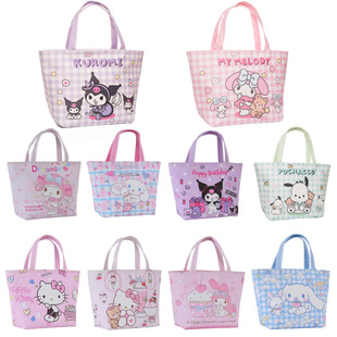 KT melody dog kulomi portable large capacity portable insulation bag leather picnic bag student lunch box bag