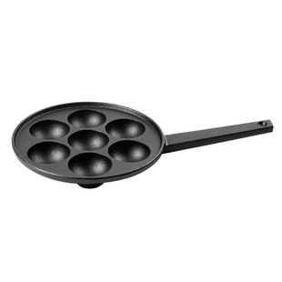 Cast Iron Frying Pan Seven-hole Omelette Non-stick Pan Octopus Ball Pot Universal Deepened Camping Style Household Meatball Mold