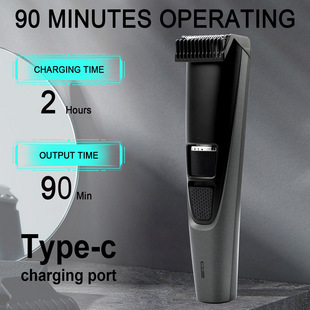 Cross-border new USB charging hair trimmer electric hair clipper household oil head electric clipper oil head clippers