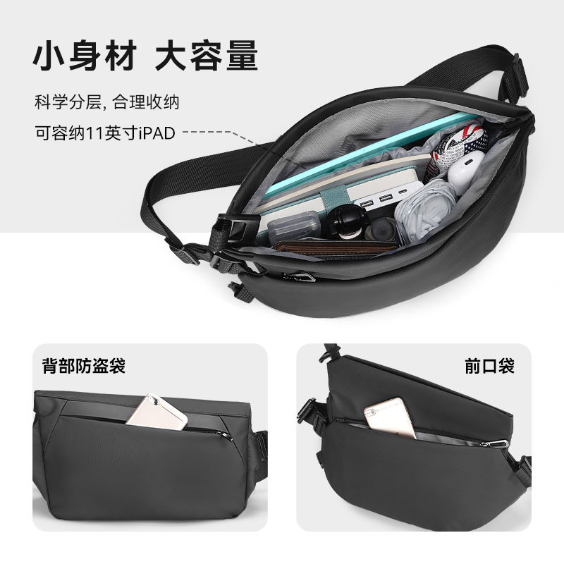 Mark Ryden New Cross-Body Bag 2024 Summer Oxford Cloth Shoulder Crossbody Bag 11inch iPad Men's Chest Bag