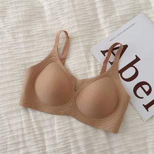 Soft Milk Skin Cartoon Chest Underwear Women's Big Chest Showy Small Chest Gathering Non-steel Rings Breast Anti-sagging Bra