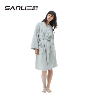 Sanli towel cotton waffle bathrobe hotel home nightgown terry bathrobe hot spring couples four seasons bathrobe