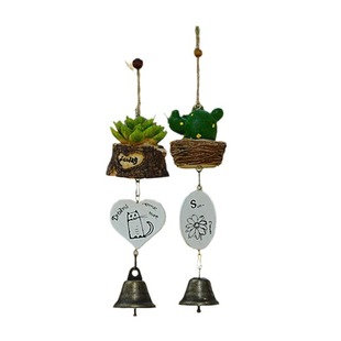 zakka Creative Home Resin House Bird Wind Bell Owl Bell Decoration Pendant Student Gift Wholesale