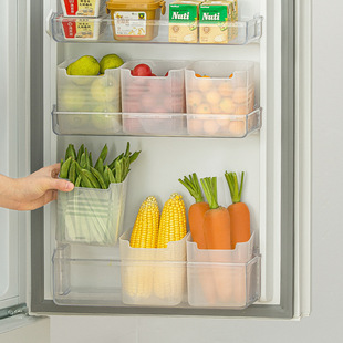 Refrigerator Side Door Storage Box Sub-pack Finishing Inside Fruit and Vegetable Food Grade Side Storage Door Box