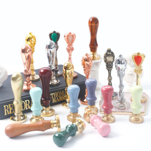 Fire Paint Seal Handle Metal Handle Beech Wood Fire Paint Handle Macaron