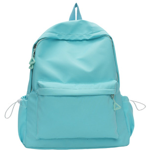 Fashion Alphabet Junior Senior high school Student Schoolbag Casual Simple Korean Backpack Outgoing Casual Youth Campus Backpack