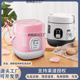 Mini rice cooker multifunctional small rice cooker dormitory pot 2-3 students single special gift cross-border