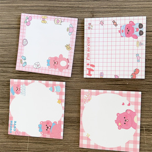 Loopy Ruby Post-It Notes in Style Высокоцветные заметки с Бобром Post-it можно наклеить студенческие розовые серии N наклейки