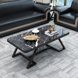 Office Sofa Modern Simple Reception Three-person Small Apartment Office Business Cat Scratch Coffee Table Combination
