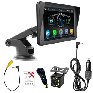 Cross-border 7-inch portable car Bluetooth MP5 player HD large screen wireless Carplay car navigation