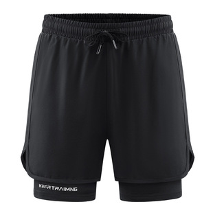 Summer Sports Outdoor Leisure Fake Two-piece Shorts Hiking Leisure All-match Mountaineering Riding Running Fitness Exercise