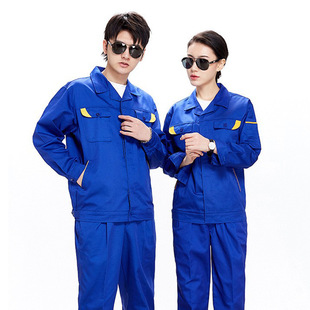 Autumn and winter long-sleeved overalls labor protection clothing tooling suit work clothing welding factory clothing auto repair factory site engineering electrician