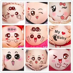 Pregnant Woman Photo Belly Sticker Belly Photo Sticker Belly Sticker Photo Props Cute Photo Studio Photo Pregnant Fake Belly
