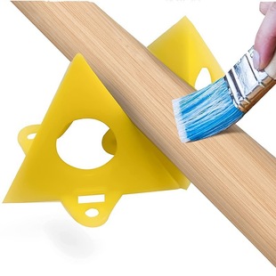 Pyramid-shaped woodworking bracket 50*60mm yellow plastic oil art drawing board paint spraying triangle bracket