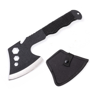 Multi-functional outdoor small axe tactical small hand axe field survival engineer axe non-slip nylon rope multi-purpose axe