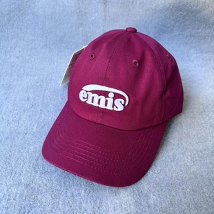 High-Quality Korean Trendy Brand Emis Hat with Heart Design, Classic Unisex Couple Style, Coca-Cola Letter Embroidery Baseball Cap