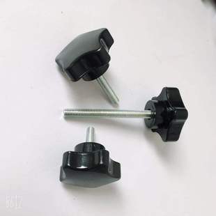 Factory wholesale yellow handle screw yellow hand screw pentagonal plastic handle M6