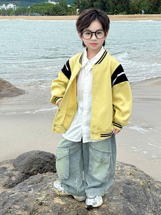 Fairy Tale Memory Boys Pants 2025 New Spring Children's Jeans Korean Style Trendy Trousers Loose Casual Pants