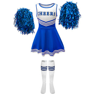 European and American Cross-border Cheerleading Clothing Children's Five-color Cheerleading Sportswear Football Baby dress Performance Clothing suit