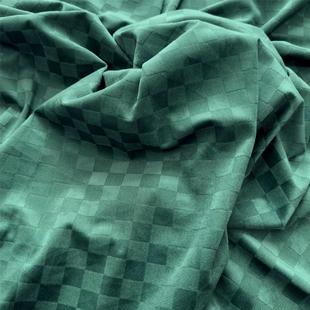 Factory Direct Velvet Burnout Series Warp Knitted 3D · Large Checkerboard Corduroy Spot Supply