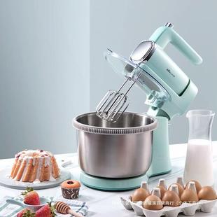 Bear Egg Beater Ddq-B03V1 Household Baking Desktop Egg Beater and Dough 4 Liters Stainless Steel Creamer with Barrel