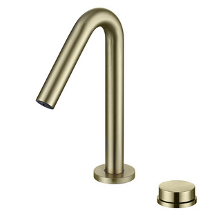 Washing table three-hole basin faucet hot and cold water black under-counter basin washbasin bathroom shower spray