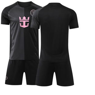 2526 New Miami Away Black No.10 Messi Football Jersey suit 9 Suarez Sports Jersey
