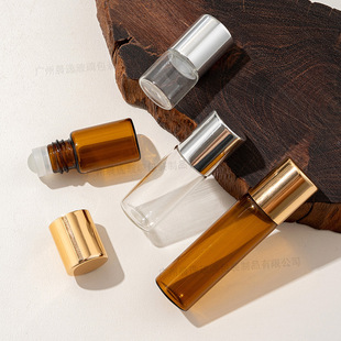 Прозрачный 1ml шариковая бутылка чайного цвета эфирное масло розлива 2ml шариковая бутылка 3ml парфюмерная бутылка 5ml шариковая бутылка