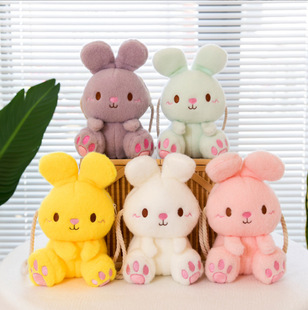 Factory wholesale cartoon cute plush rabbit bag children's coin purse women's shoulder slung rabbit plush toy bag