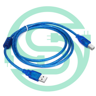 3 M transparent blue USB print line printer data line 64 braid shielded USB line manufacturer