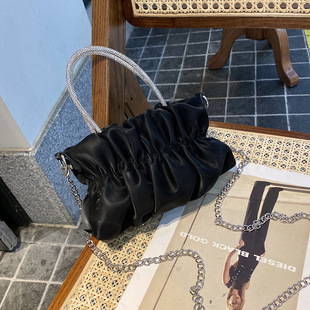 2024 New High-end Sense Fresh Cloud Handbag Summer Fashionable Simple All-match Pleated Handbag for Women