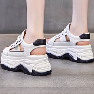 Sports Sandals Women's Summer 2024 New Women's Fashion Wedge Shoes All-match Increased Thick Sole Torre Shoes