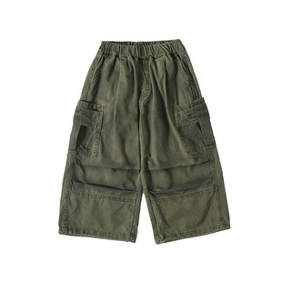 Boys' Spring Korean-style Tooling Pants 2025 New Children's Wear Spring Trendy Pants Sports Wide Leg Casual Pants
