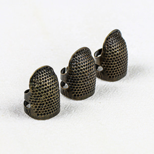European-style Retro Adjustable Thimble Hand-sewing Cross-stitch Thimble Ring Household Non-slip Needle Presser Finger Cover