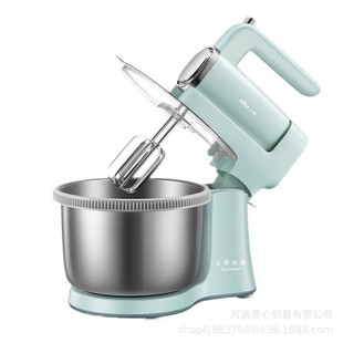 Bear Egg Beater DDQ-B03V1 Baking Table Egg Beating and Noodles 4L Stainless Steel Beating Creamer with Bucket