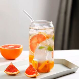 Internet Celebrity Ins Style Coke Cup Creative Household Beverage Cup High Temperature Resistant Glass Cans Juice Cup Milk Tea Cup