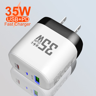 New qc 3.0 fast charge PD35W charging head 9v12v fast charge GaN European standard American standard usb gallium nitride charging