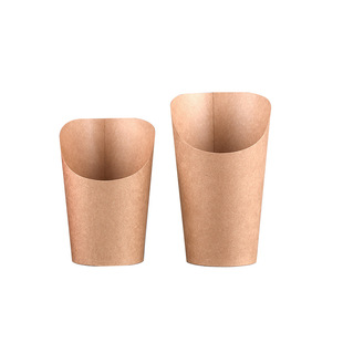 Disposable Egg Cup Slant-Mouth Potato Cup Kraft Paper Pine Branch Note Cup Chicken Rice Flower Ice-cream Egg Paper Cup