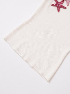 Cross-Border European and American Clothing 2025 Summer Fashion Casual European and American Hot Girl Starfish Decorative Sleeveless Vest