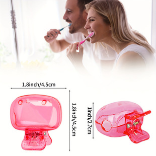 Travel Toothbrush Storage Cover Portable Dust-Proof Toothbrush Protection Clip Adult Soft-Bristled Toothbrush Universal Storage Rack Home